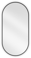 Mexen Loft ovalo formos vonios veidrodis 90 x 45 cm, juodas rėmas - 9851-090-045-000-70