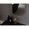 Mexen Loft vonios veidrodis ovalus 90 x 55 cm, aukso rėmas - 9851-090-055-000-50