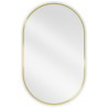 Mexen Loft ovalus vonios kambario veidrodis 90 x 55 cm, auksinis rėmas - 9851-090-055-000-50
