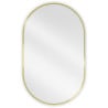 Mexen Loft vonios veidrodis ovalus 90 x 55 cm, aukso rėmas - 9851-090-055-000-50
