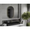 Mexen Loft vonios veidrodis ovalus 90 x 55 cm, aukso rėmas - 9851-090-055-000-50