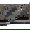 Mexen Loft ovalus vonios veidrodis 90 x 55 cm, auksinis rėmas - 9851-090-055-000-50