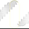 Mexen Loft ovalus vonios veidrodis 100 x 35 cm, auksinis rėmas - 9851-100-035-000-50