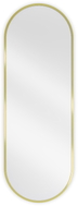 Mexen Loft ovalo formos vonios veidrodis 100 x 35 cm, auksinis rėmas - 9851-100-035-000-50