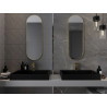 Mexen Loft ovalo formos vonios veidrodis 100 x 35 cm, auksinis rėmas - 9851-100-035-000-50
