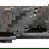Mexen Loft ovalus vonios veidrodis 100 x 35 cm, auksinis rėmas - 9851-100-035-000-50