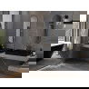 Mexen Loft ovalus vonios veidrodis 100 x 35 cm, auksinis rėmas - 9851-100-035-000-50