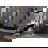 Mexen Loft ovalus vonios kambario veidrodis 100 x 35 cm, juodas rėmas - 9851-100-035-000-70