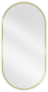 Mexen Loft ovalus vonios veidrodis 100 x 50 cm, aukso rėmas - 9851-100-050-000-50