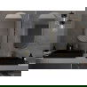 Mexen Loft ovalus vonios kambario veidrodis 100 x 50 cm, auksinis rėmas - 9851-100-050-000-50