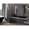 Mexen Loft vonios veidrodis ovalus 100 x 50 cm, auksinis rėmas - 9851-100-050-000-50