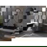 Mexen Loft ovalus vonios veidrodis 100 x 50 cm, juodas rėmas - 9851-100-050-000-70
