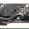 Mexen Loft stačiakampis vonios veidrodis 50 x 40 cm, auksinis rėmas - 9852-050-040-000-50