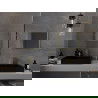 Mexen Loft stačiakampis vonios veidrodis 50 x 40 cm, auksinis rėmas - 9852-050-040-000-50
