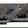 Mexen Loft stačiakampis vonios veidrodis 50 x 40 cm, juodas rėmas - 9852-050-040-000-70