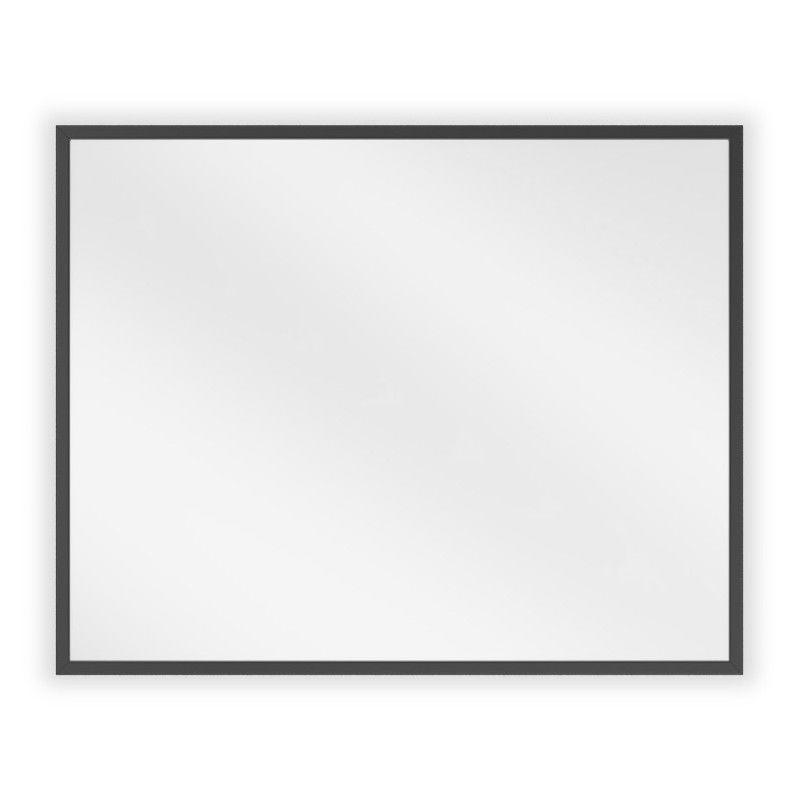 Mexen Loft stačiakampis vonios veidrodis 50 x 40 cm, juodas rėmas - 9852-050-040-000-70