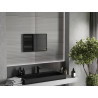 Mexen Loft stačiakampis vonios kambario veidrodis 60 x 40 cm, juodas rėmelis - 9852-060-040-000-70
