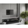 Mexen Loft vonios veidrodis stačiakampis 60 x 40 cm, juodas rėmas - 9852-060-040-000-70