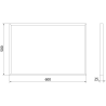 Mexen Loft vonios veidrodis stačiakampis 60 x 40 cm, juodas rėmas - 9852-060-040-000-70