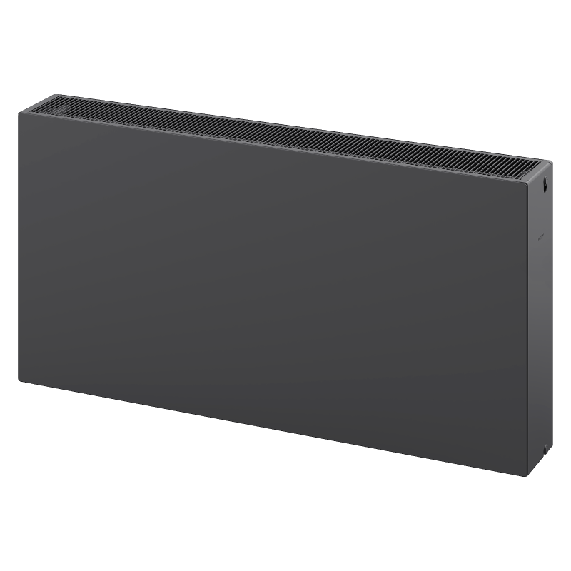 Mexen Flat CF33 plokščias radiatorius 300 x 400 mm, šoninis prijungimas, 496 W, antracitas - W433F-030-040-66