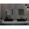Mexen Loft stačiakampis 60 x 50 cm vonios veidrodis, aukso rėmas - 9852-060-050-000-50