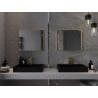 Mexen Loft stačiakampis vonios kambario veidrodis 60 x 50 cm, auksinis rėmas - 9852-060-050-000-50