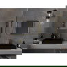 Mexen Loft stačiakampis vonios veidrodis 60 x 50 cm, auksinis rėmas - 9852-060-050-000-50
