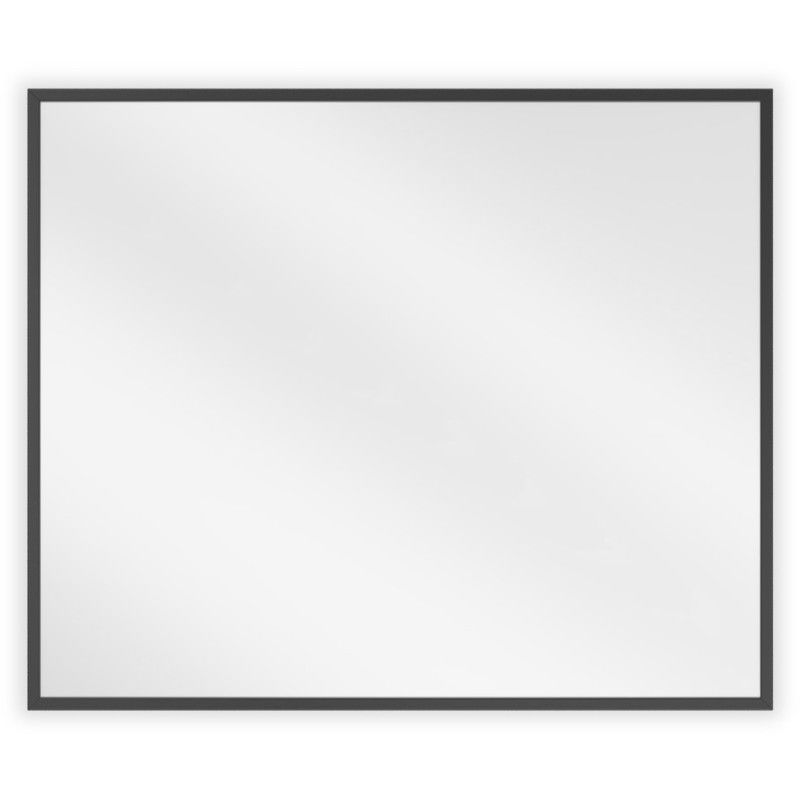 Mexen Loft stačiakampis vonios veidrodis 60 x 50 cm, juodas rėmas - 9852-060-050-000-70