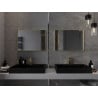 Mexen Loft stačiakampis vonios veidrodis 70 x 50 cm, auksinis rėmas - 9852-070-050-000-50