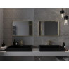 Mexen Loft stačiakampis vonios veidrodis 70 x 50 cm, aukso rėmas - 9852-070-050-000-50