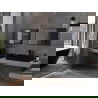 Mexen Loft stačiakampis vonios veidrodis 70 x 50 cm, juodas rėmas - 9852-070-050-000-70
