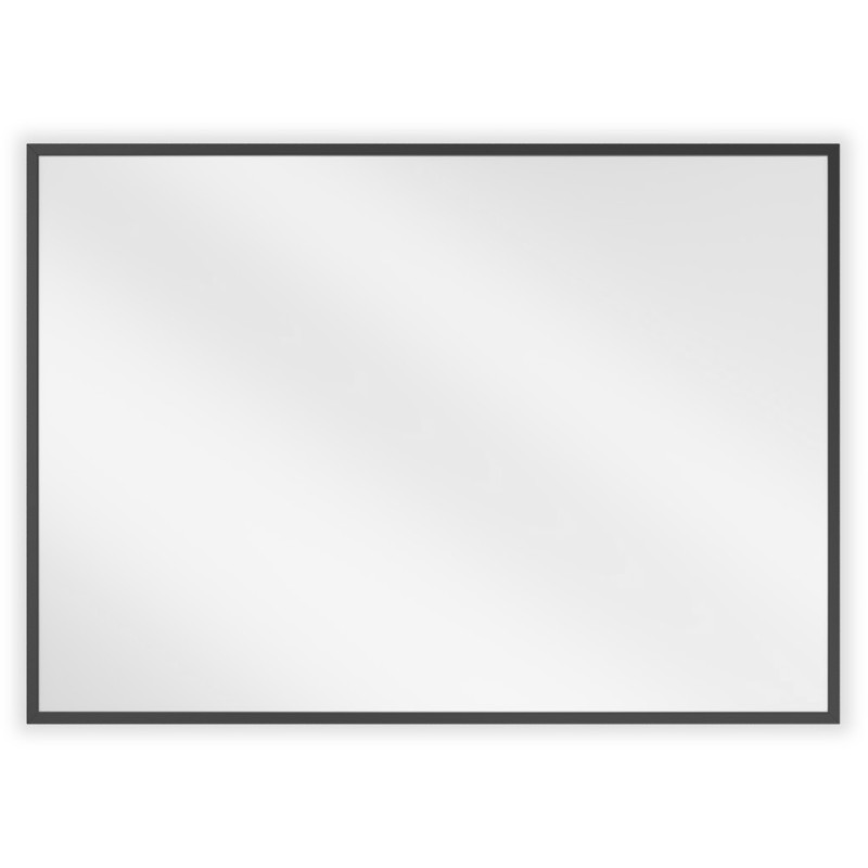 Mexen Loft stačiakampis vonios veidrodis 70 x 50 cm, juodas rėmas - 9852-070-050-000-70