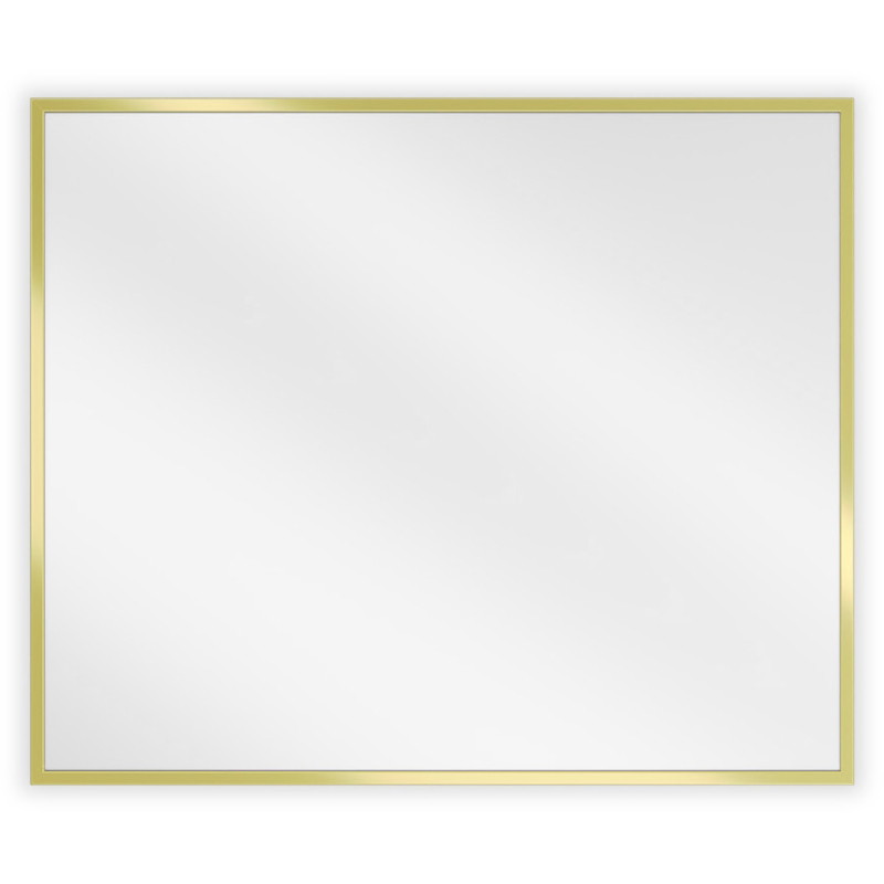 Mexen Loft stačiakampis 60 x 50 cm vonios veidrodis, aukso rėmas - 9852-060-050-000-50