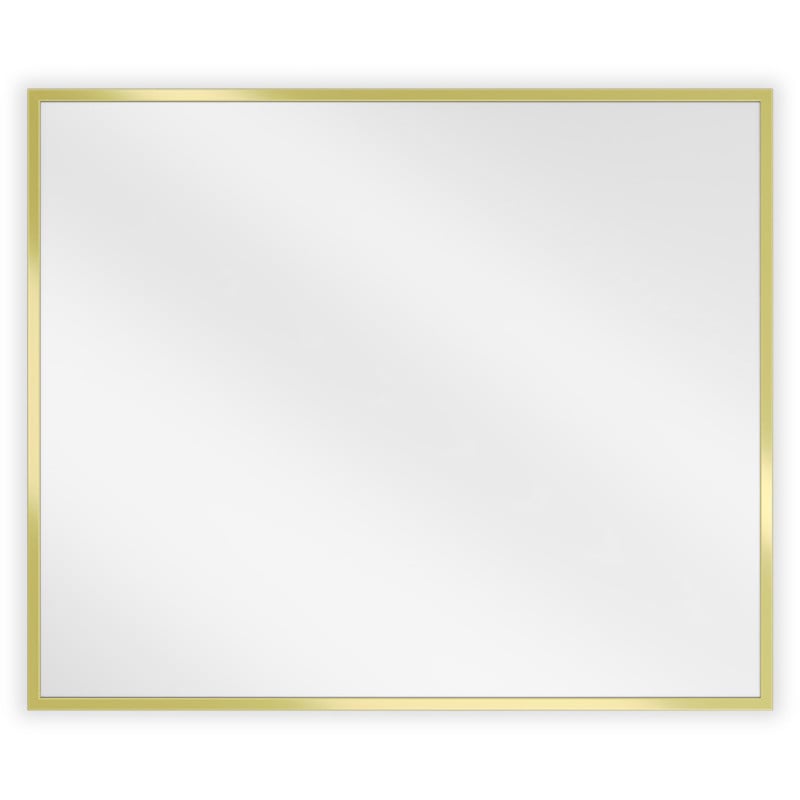 Mexen Loft stačiakampis vonios kambario veidrodis 60 x 50 cm, auksinis rėmas - 9852-060-050-000-50