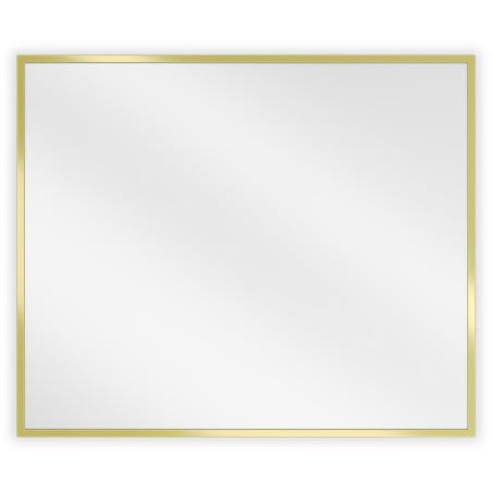 Mexen Loft stačiakampis vonios kambario veidrodis 60 x 50 cm, auksinis rėmas - 9852-060-050-000-50