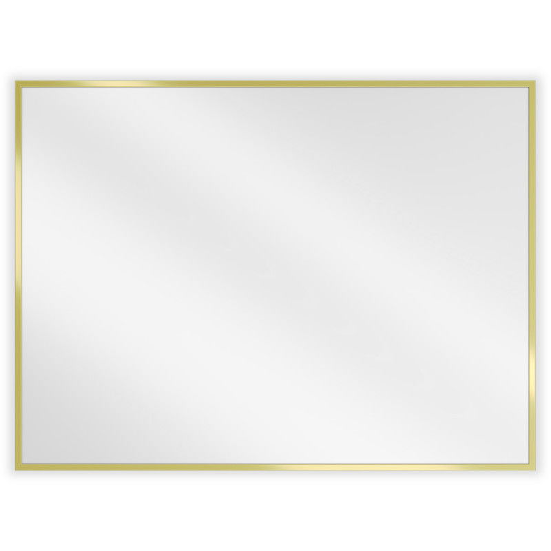 Mexen Loft stačiakampis vonios veidrodis 80 x 60 cm, auksinis rėmas - 9852-080-060-000-50