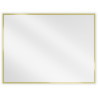 Mexen Loft stačiakampis veidrodinis vonios kambarys 80 x 60 cm, aukso spalvos rėmas - 9852-080-060-000-50