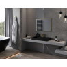 Mexen Loft stačiakampis veidrodinis vonios kambarys 80 x 60 cm, aukso spalvos rėmas - 9852-080-060-000-50