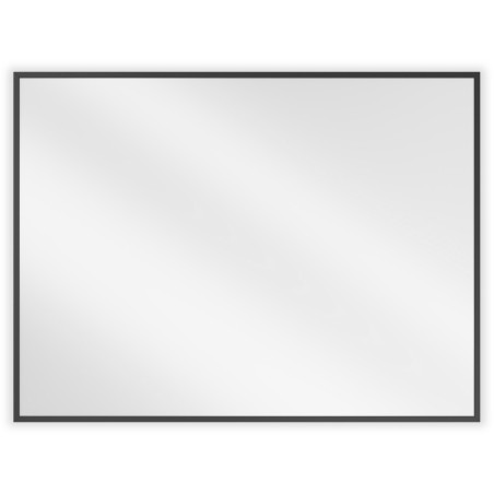 Mexen Loft stačiakampis vonios veidrodis 80 x 60 cm, juodas rėmas - 9852-080-060-000-70