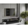 Mexen Loft stačiakampis vonios veidrodis 90 x 60 cm, auksinis rėmas - 9852-090-060-000-50
