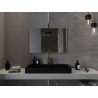 Mexen Loft stačiakampis vonios veidrodis 90 x 60 cm, aukso rėmas - 9852-090-060-000-50