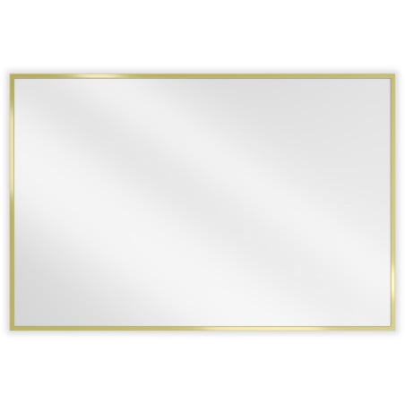 Mexen Loft stačiakampis vonios veidrodis 90 x 60 cm, auksinis rėmas - 9852-090-060-000-50