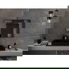 Mexen Loft stačiakampis vonios veidrodis 90 x 60 cm, juodas rėmas - 9852-090-060-000-70