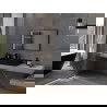 Mexen Loft stačiakampis vonios veidrodis 90 x 60 cm, juodas rėmas - 9852-090-060-000-70