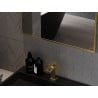 Mexen Loft stačiakampis vonios kambario veidrodis 60 x 50 cm, auksinis rėmas - 9852-060-050-000-50