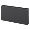 Mexen CF33 Plokščias plokštelinis radiatorius 600 x 1200 mm, šoninis prijungimas, 2641 W, antracitas - W433F-060-120-66