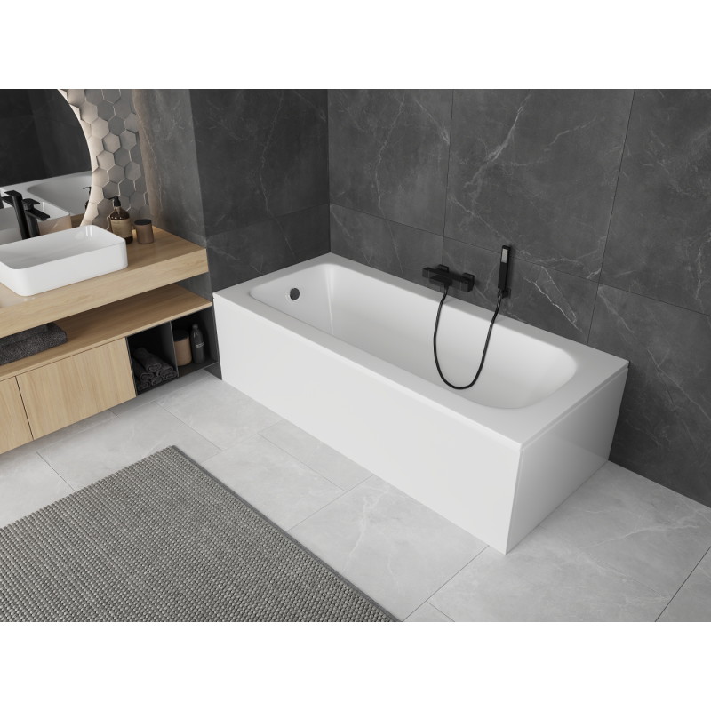 Mexen Vega stačiakampė vonia 120 x 70 cm su apvalkalu, balta - 55011207000X