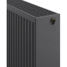 Mexen CV33 plokštelinė radiatoriaus 600 x 2600 mm, apatinis prijungimas, 6070 W, antracitas - W633-060-260-66