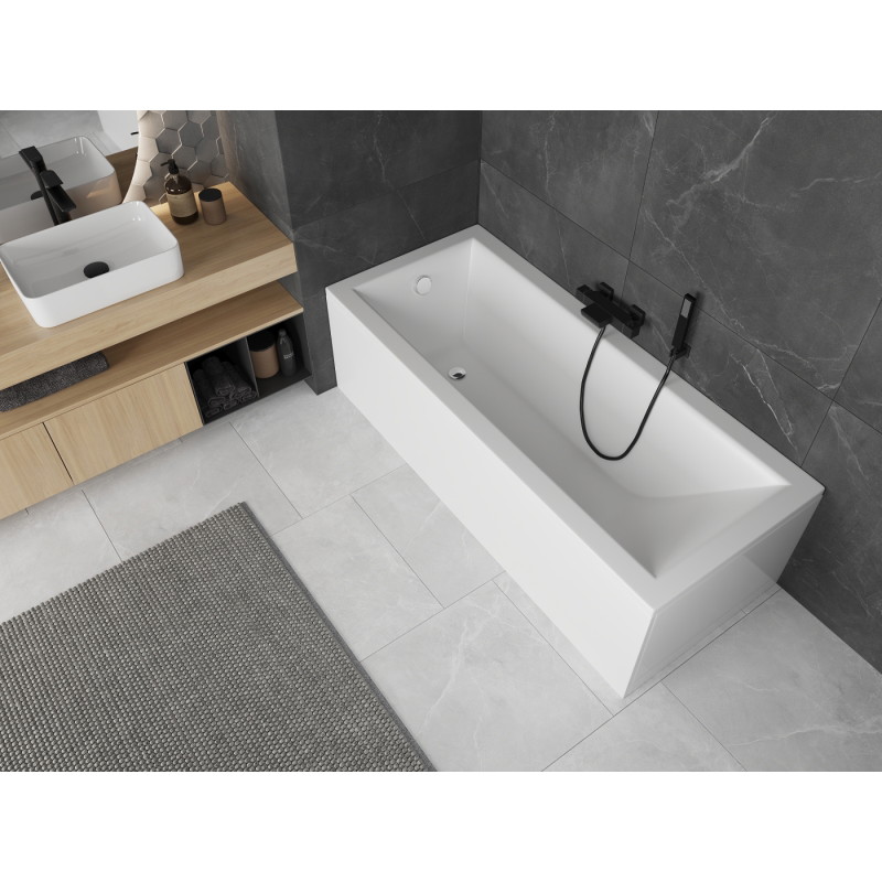 Mexen Cubik stačiakampė vonia 190 x 90 cm su korpusu, balta - 55031909000X