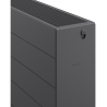 Mexen Line CL33 plokštinis radiatorius 500 x 500 mm, šoninis prijungimas, 950 W, antracitas - W433L-050-050-66